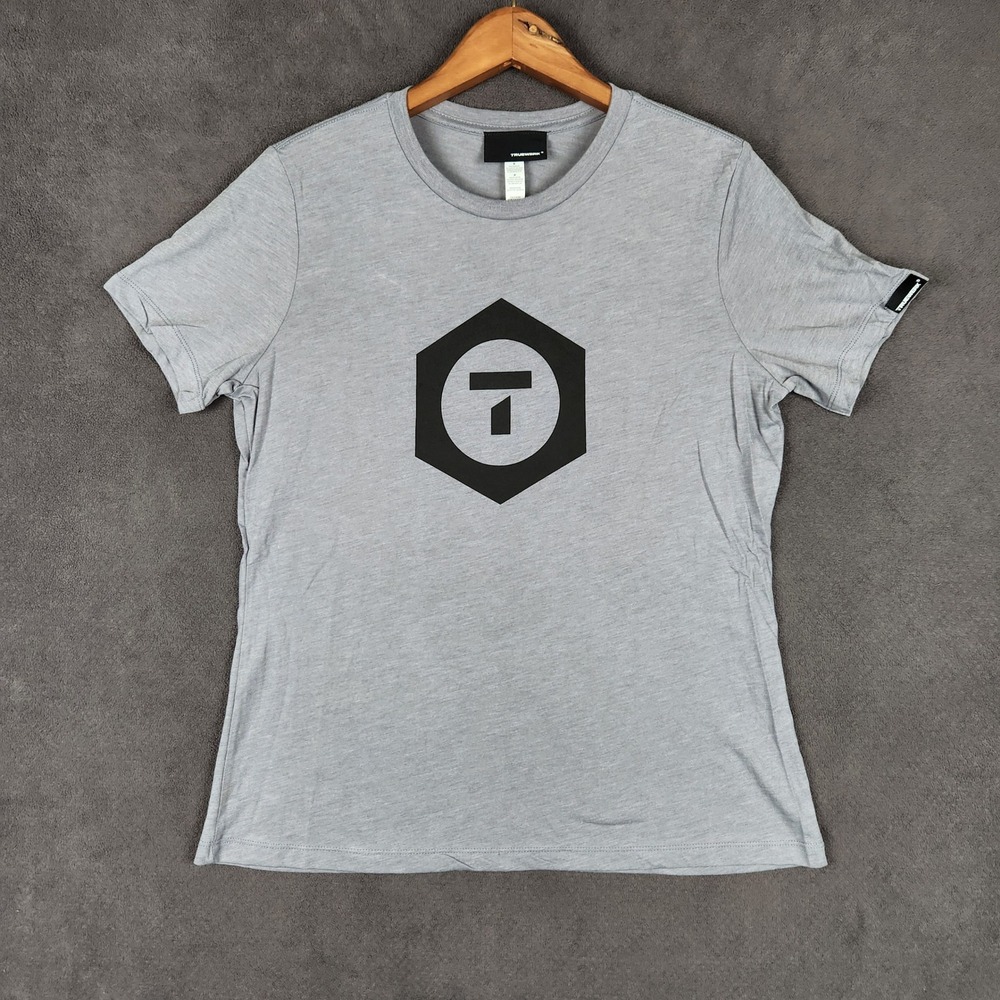 Truewerk Logo Shirt Womens Medium Storm‎ Gray Graphic Short Sleeve WerkTee NEW